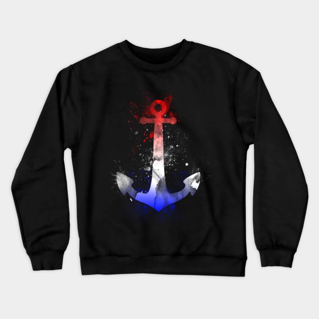 American Anchor Crewneck Sweatshirt by Not Meow Designs 